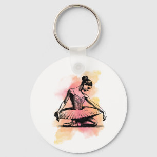 Porte-clés Ballerine dansant en couleur 