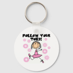 Porte-clés Ballerine Suivez Vos Orteils T-shirts et Cadeaux