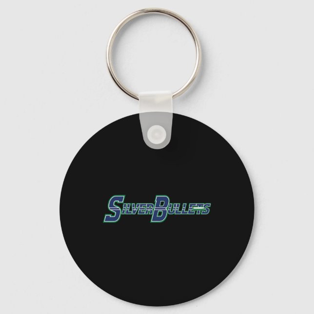 Porte-clés Balles d'argent Softll - Logo bleu (Recto)