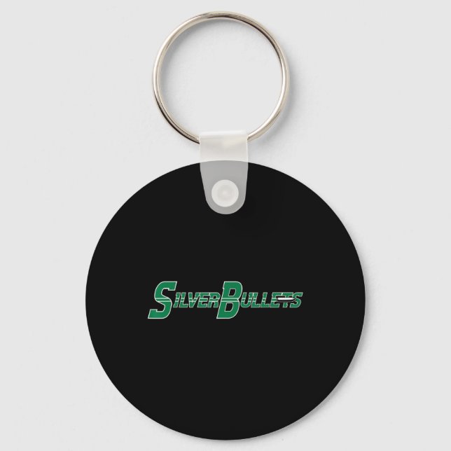 Porte-clés Balles en argent Softll - Vert sur marine  (Recto)