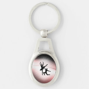 Porte-clés Ballet Couple Danse Accent rose