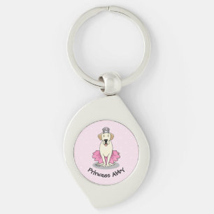 Porte-clés Ballet Princess Yellow Lab Labrador Retriever Chie