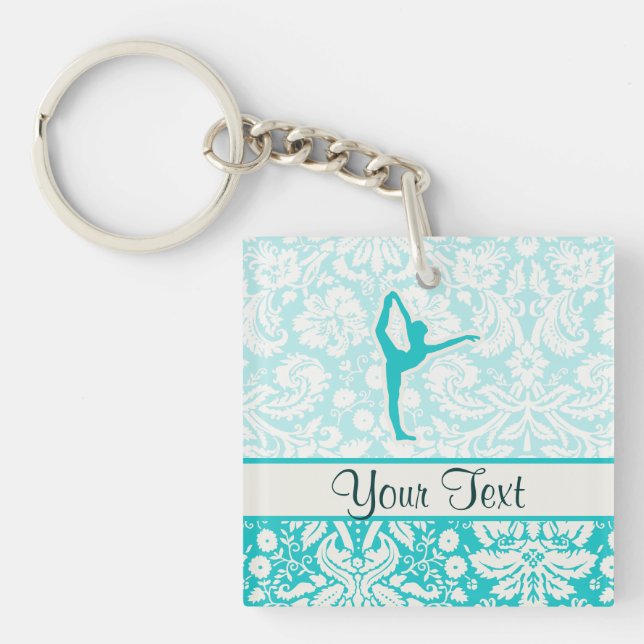 Porte-clés Ballet turquoise (Devant)