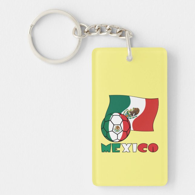 Porte-clés Ballon de football mexicain (Devant)