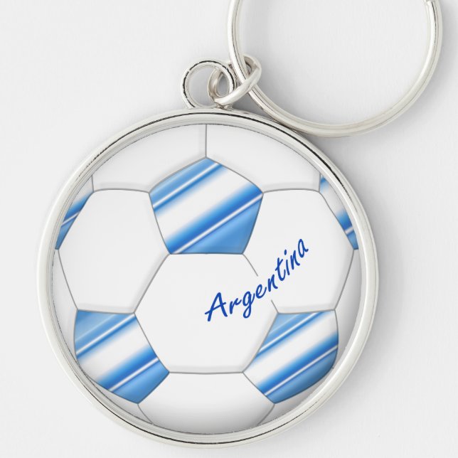 Porte-clés Ballon de FOOTBALL sélection nationale ARGENTINE (Devant)