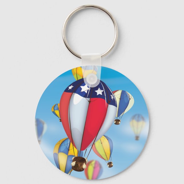 Porte-clés Ballons à air chaud (Recto)