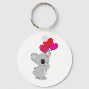 Porte-clés Ballons Coeur Koala