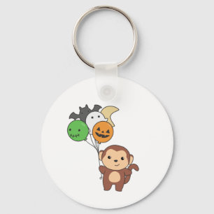 Porte-clés Ballons d'Halloween singes pour enfants singes mig