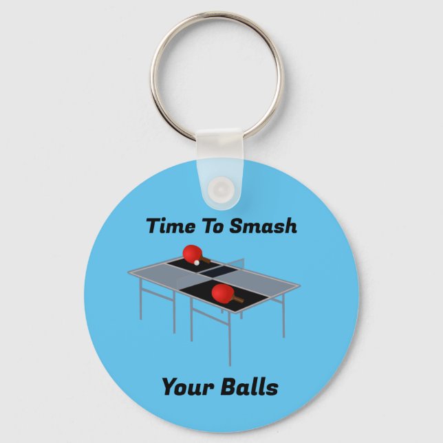 Porte-clés Ballons Drôle, Clavier Ping Pong (Recto)