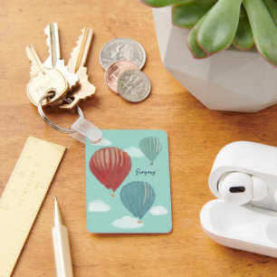 Porte-clés Balloons à air chaud peint Personnalisé