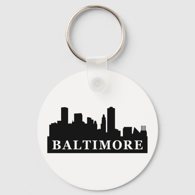 Porte-clés Baltimore Skyline (Recto)
