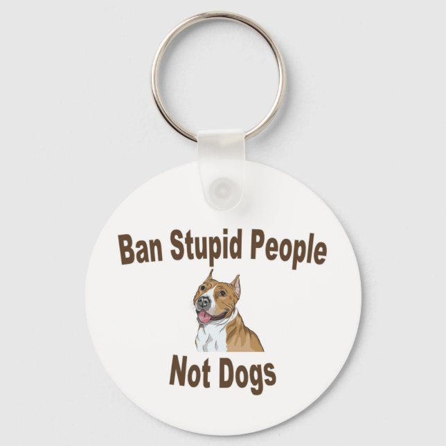 Porte-clés Ban Stupid People Carnet (Recto)