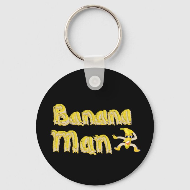 Porte-clés Banana Man button (Recto)