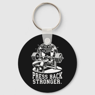 Porte-clés Banc - Anime Bodybuilding Gymnase Fitness Mot
