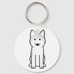 Porte-clés Bande dessinée de chien de chien de traîneau
