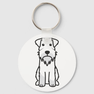Porte-clés Bande dessinée de chien de Schnauzer miniature