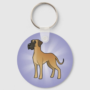 Porte-clés Bande dessinée great dane