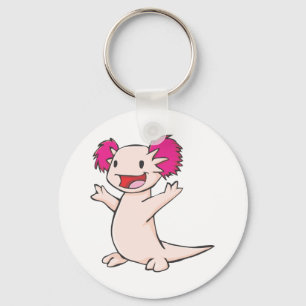 Porte-clés Bande dessinée mexicaine heureuse d'Axolotl
