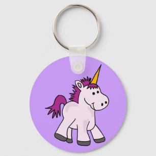 Porte-clés Bande dessinée mignonne de licorne de bébé