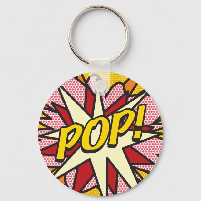 Porte-clés Bande dessinée Pop Art POP! (Recto)