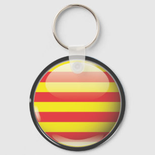 Porte-clés Bandera y escudo de Cataluña