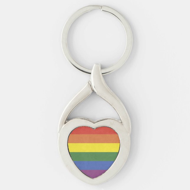 Porte-clés Bandes arc-en-ciel (Devant)