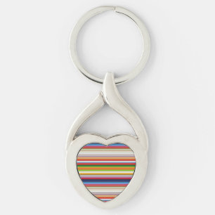 Porte-clés Bandes chaudes et colorées