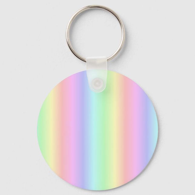 Porte-clés Bandes de pastel arc-en-ciel - Motif (Recto)