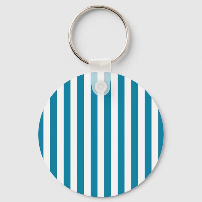 Porte-clés Bandes verticales bleues et blanches (Recto)