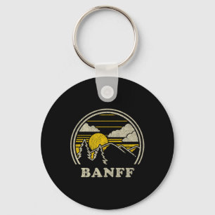 Porte-clés Banff Alberta Canada T Shirt Vintage Randonnée Mon