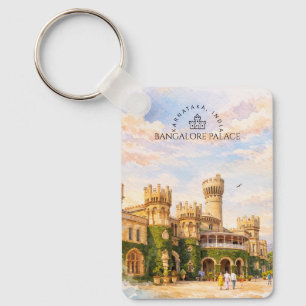 Porte-clés Bangalore Palais Inde Aquarelle Mémoire de Voyage