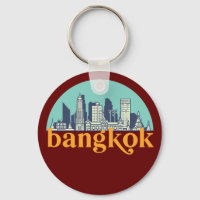 Bangkok Thaïlande Vintage Skyline Ville