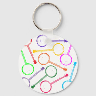 Porte-clés banjo arc-en-ciel