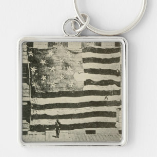 Porte-clés Bannière étoilée : drapeau américain à l'écran