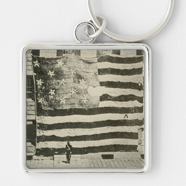 Porte-clés Bannière étoilée : drapeau américain à l'écran (Devant)