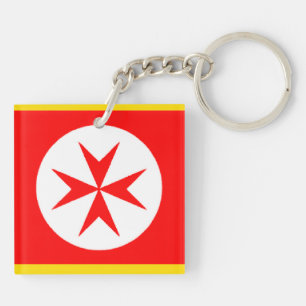 Porte-clés Bannière rouge blanc Grand-Duché de Toscane