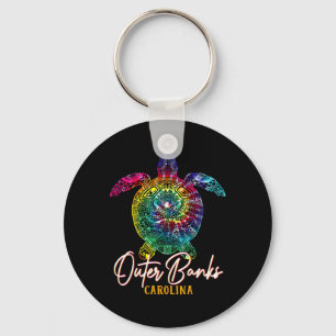 Porte-clés Banques extérieures Tie Dye Tortue de mer Carolina