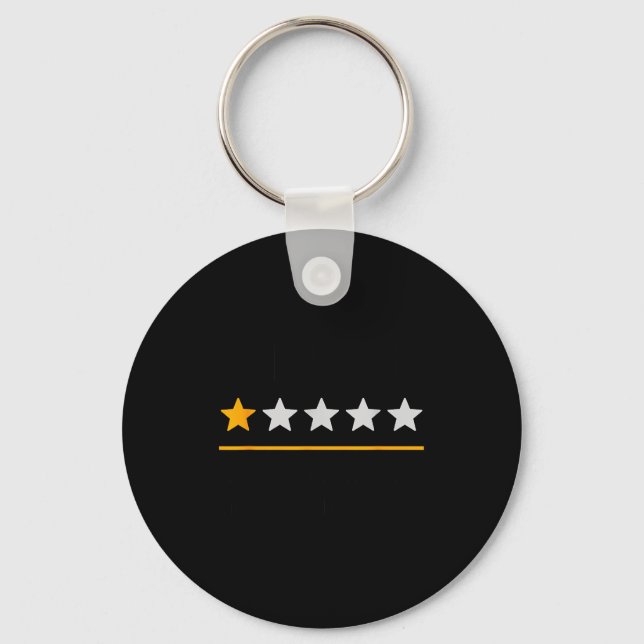 Porte-clés Bar Exam Survivor Funny 1 Star Very Bad Would Not  (Recto)
