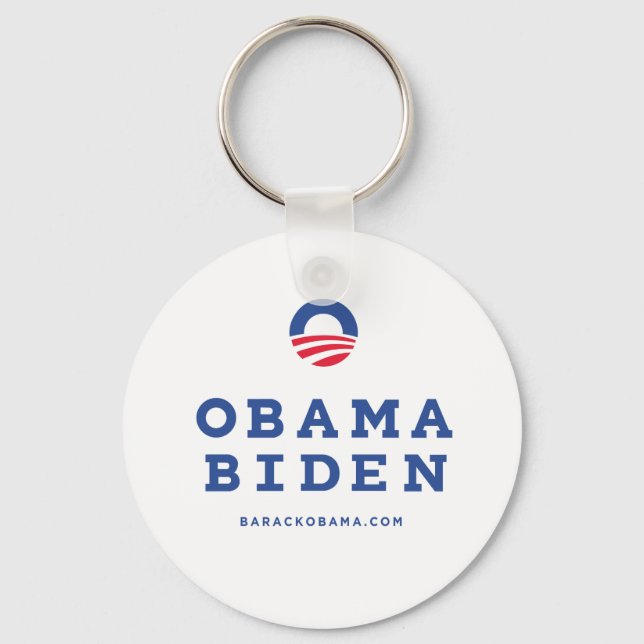 Porte-clés Barack Obama Biden 2012 Avec Logo "O" (Recto)