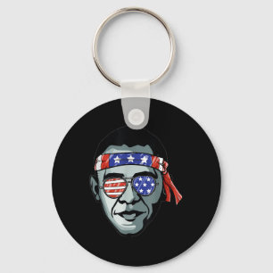 Porte-clés Barack Obama Usa Gles Bandana Patriotic Fière Démo