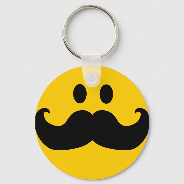 Porte-clés Barbe Jaune Visage Heureux (Recto)