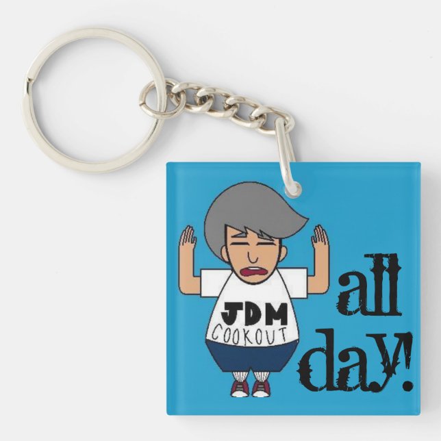 Porte-clés Barbecue de JDM : "Pourquoi ainsi USDM ?" Porte - (Devant)