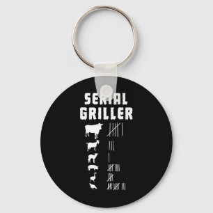 Porte-clés Barbecue de remplissage de barbecue amusant - Gri