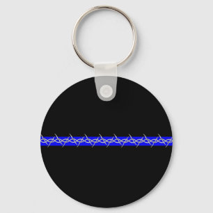 Porte-clés Barbelé Blue Line de corrections