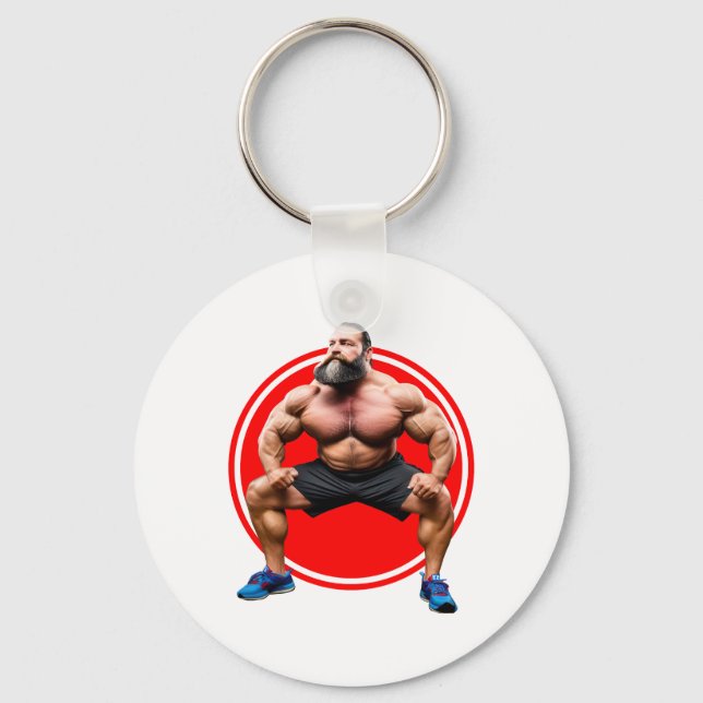 Porte-clés Barbu Musclé (Recto)
