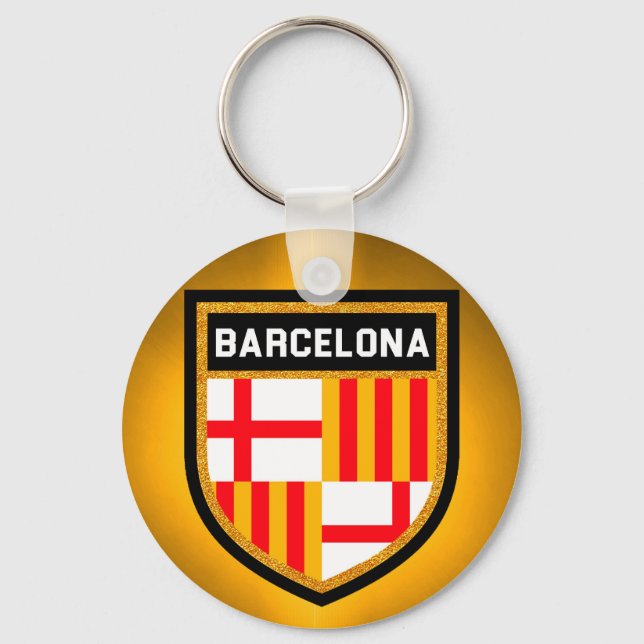 Porte-clés Barcelona Flag (Recto)