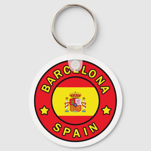 Porte-clés Barcelona Spain keychain (Recto)