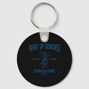 Porte-clés Barcelone Espagne Funny Plages Vintages Tee