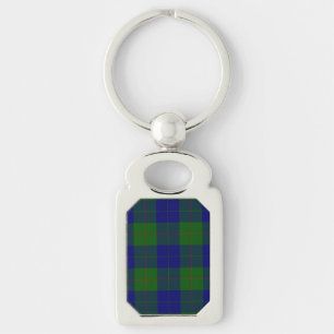 Porte-clés Barclay clan tartan bleu vert plaid