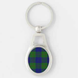 Porte-clés Barclay tartan bleu vert plaid